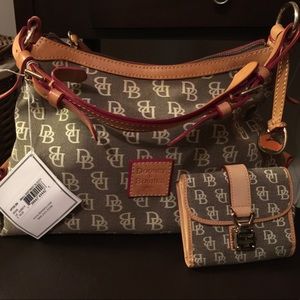Authentic Dooney & Bourke Slouch Bag with Wallet