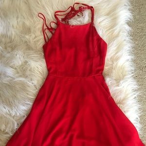 Red flowy/skater dress!!