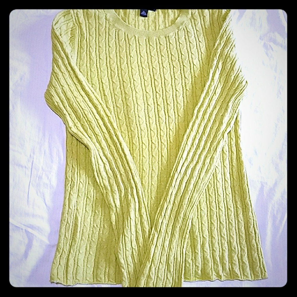 Banana Republic green cotton spring sweater.Small
