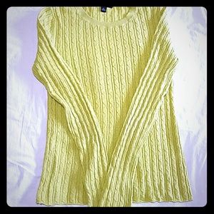 Banana Republic green cotton spring sweater.Small
