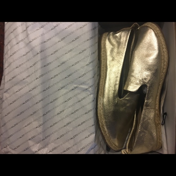 🌺ALDO Gold Leather espadrilles🌺 - Picture 5 of 8