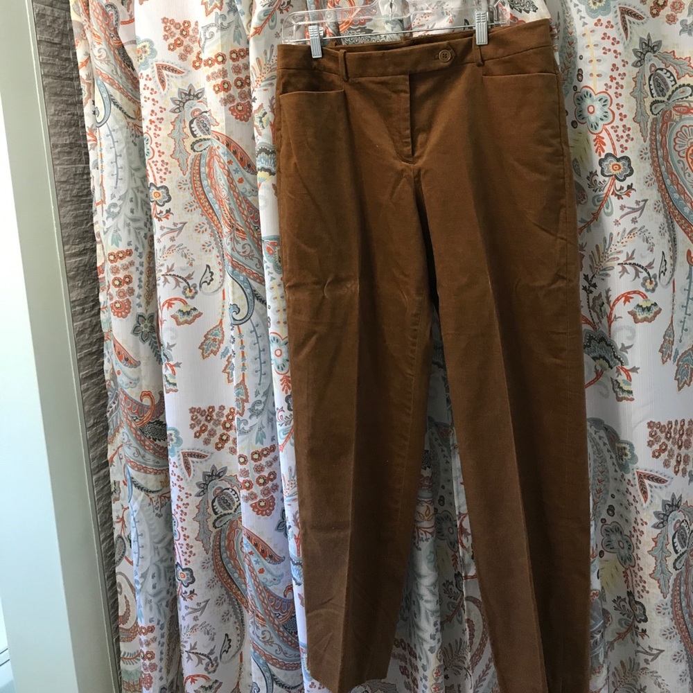 Talbots brown suede like dress lacks.