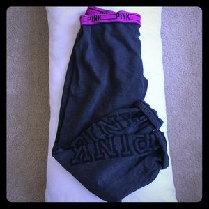 Cropped pink sweats!