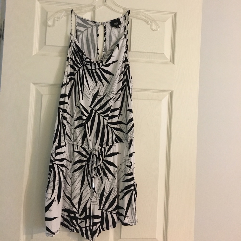 Black and white romper