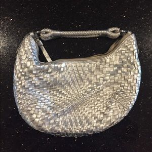 Cole Haan Genevieve Weave Bags (silver, purple)