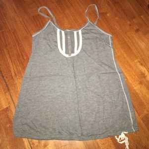 Grey American Eagle spaghetti strap tank, medium
