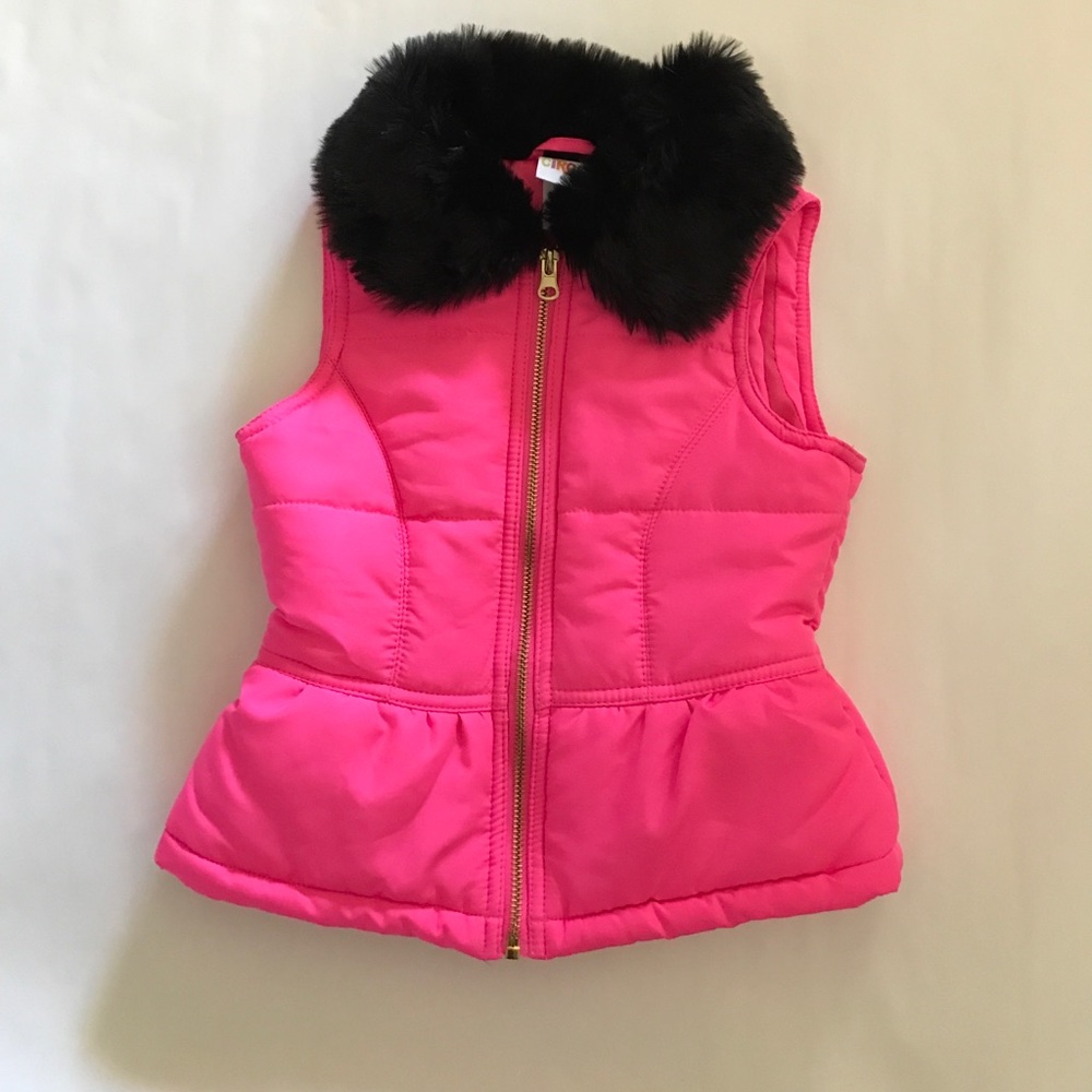 Girls pink vest