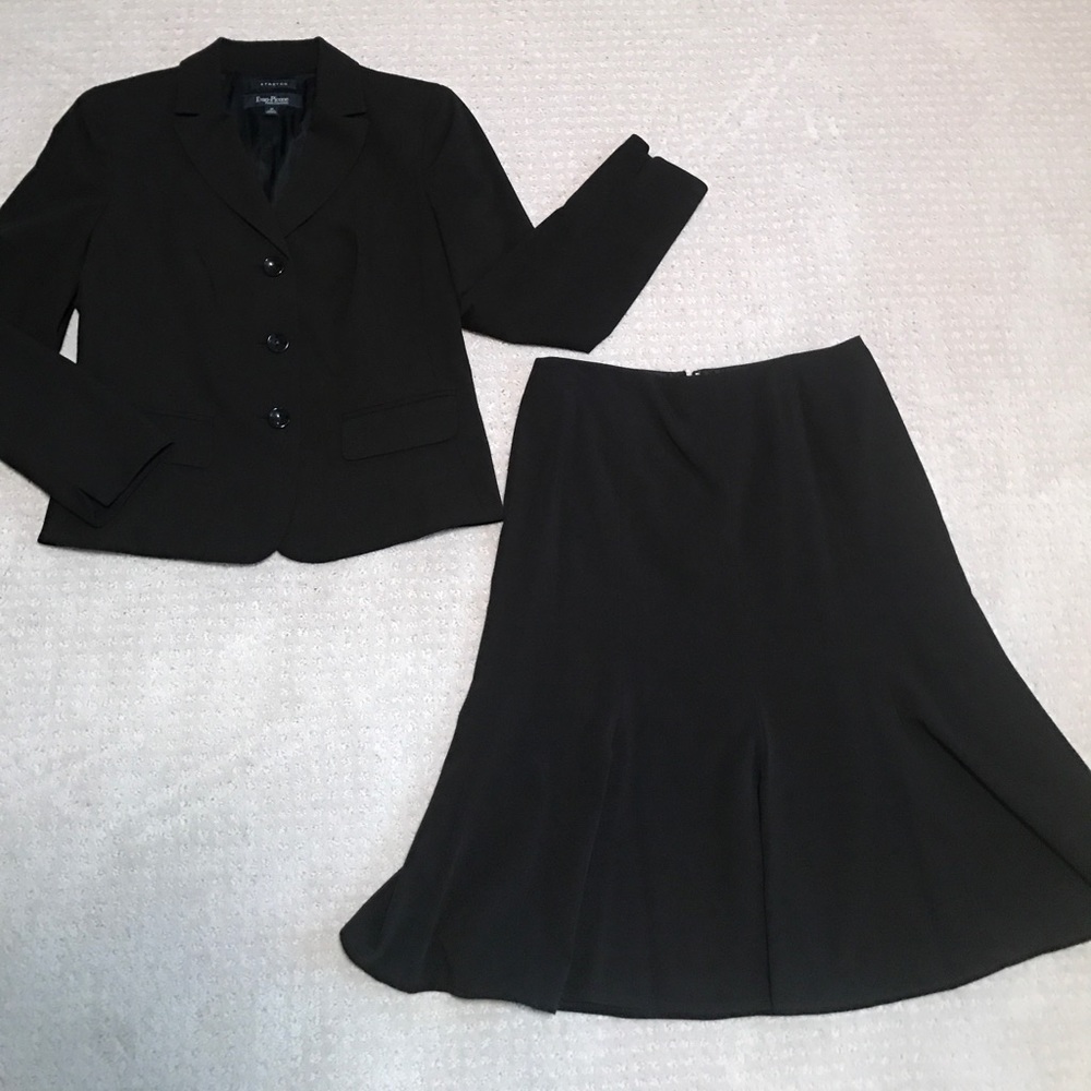 Evan-Picone Black Skirt Suit