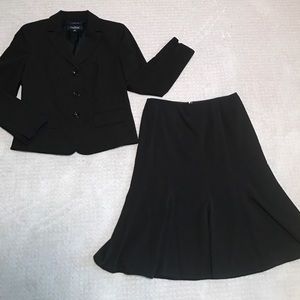 Evan-Picone Black Skirt Suit