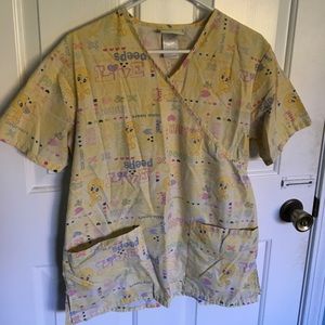 Tweety Bird Scrub Top