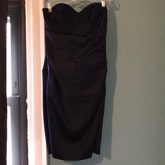 Navy Blue Cocktail Dress - Picture 1 of 3