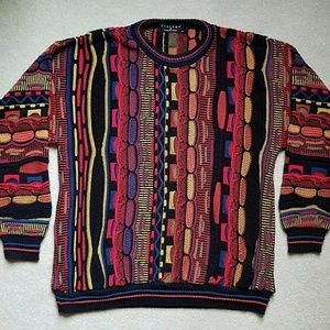 🔥 PROTEGE Crewneck Sweater BOLD Cosby Ugly 90s