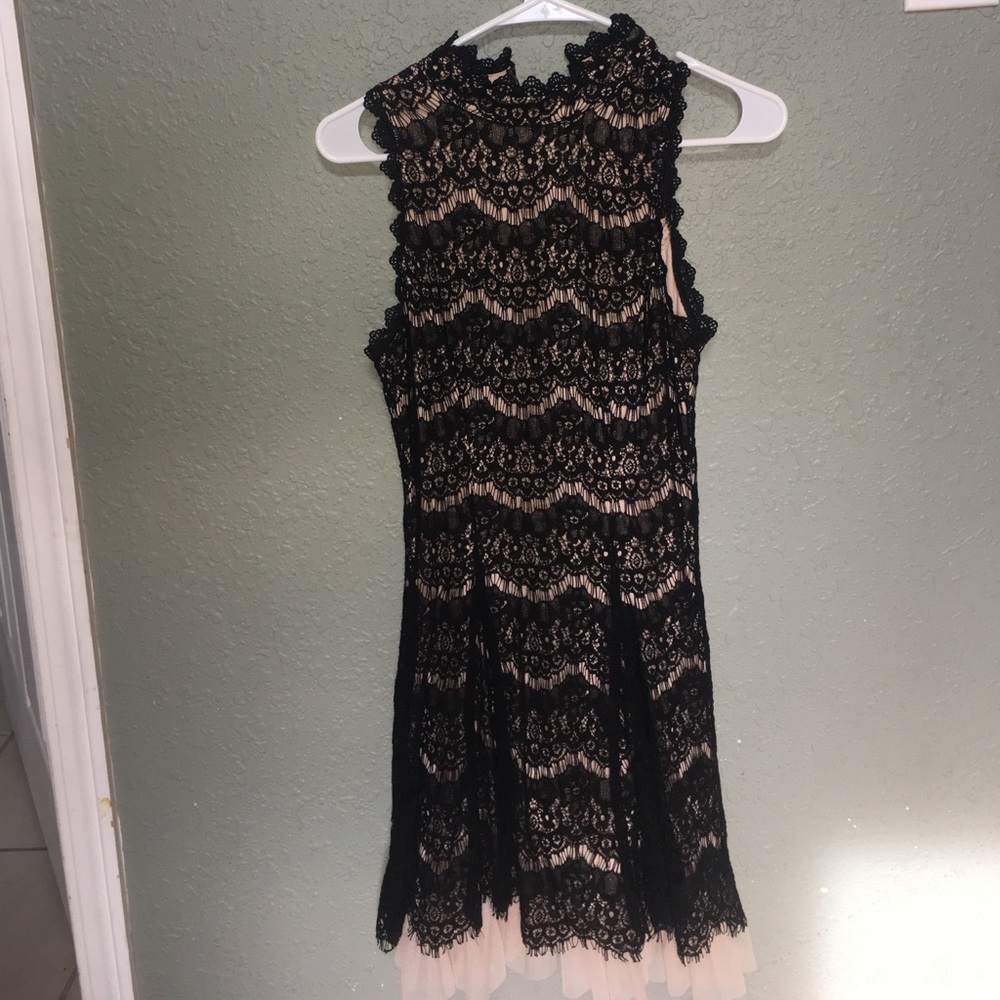 Black lace dress