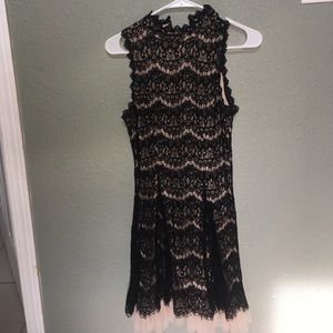 Black lace dress