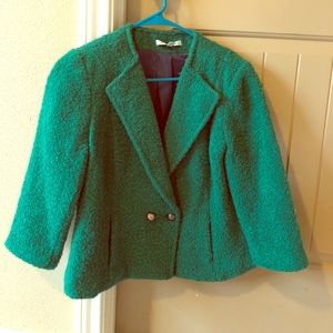 Almost brand new!  green Cabi boucle jacket!