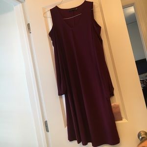 Cold shoulder holiday dress