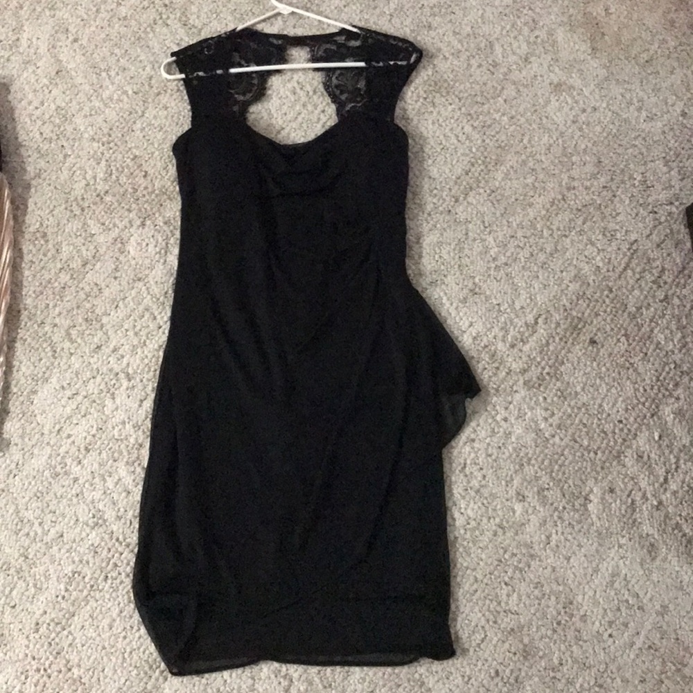 Signature Valerie Black Dress With Lace Back