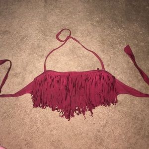 Fringe bikini top
