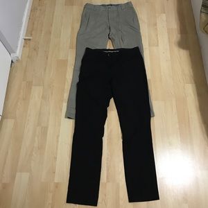H&M MENS DRESS PANTS (BLK34R)