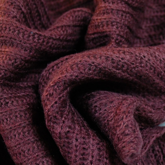 Chunky Knit Oversized Cold Shoulder Sweater - Picture 6 of 6