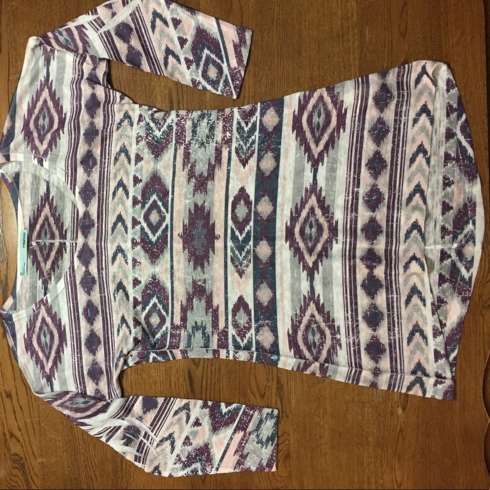 Maurices Cropped long sleeve shirt