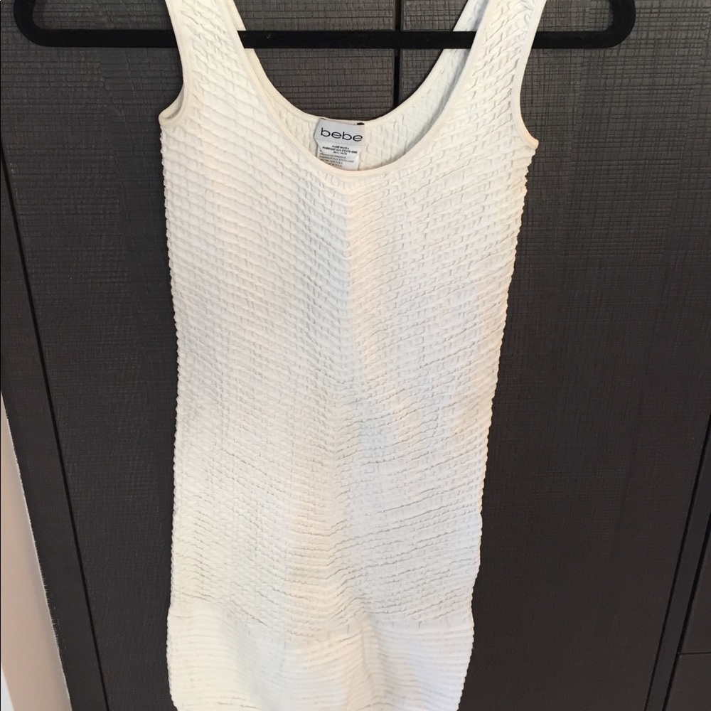 White Bebe bodycon dress