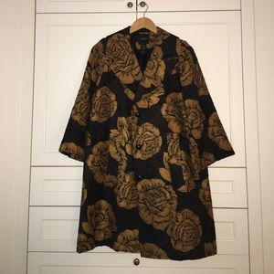 Smythe Black Floral Coat
