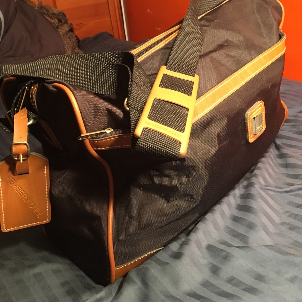 Vtg Members Only Duffle Bag