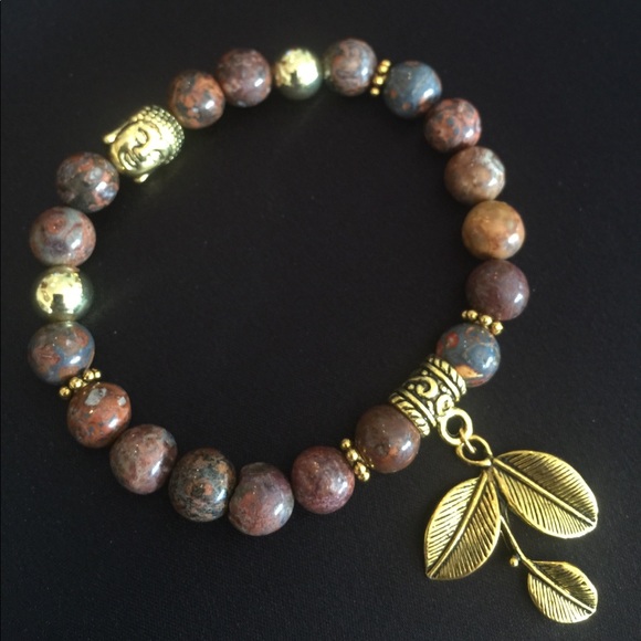 Elegant Leopard Jasper Bracelet - Picture 2 of 8