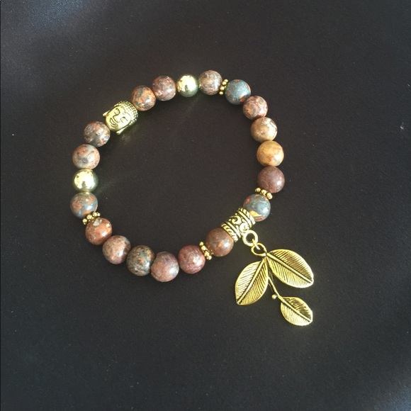 Elegant Leopard Jasper Bracelet - Picture 3 of 8