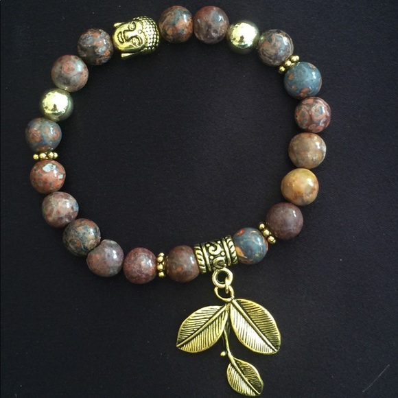 Elegant Leopard Jasper Bracelet - Picture 7 of 8