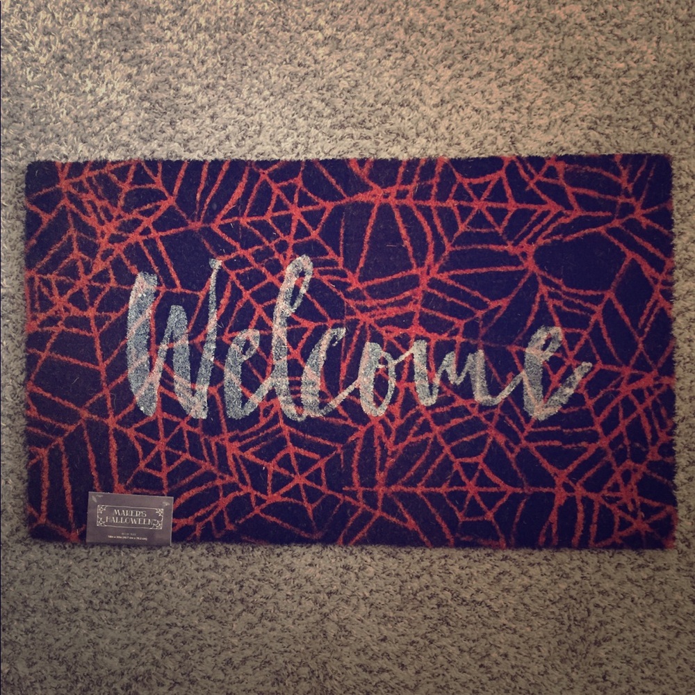 Halloween outdoor welcome door mat