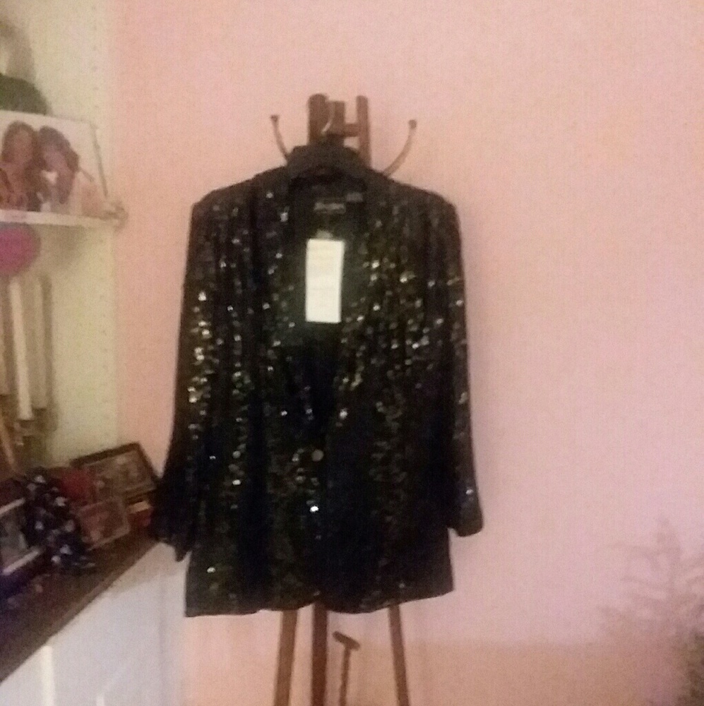 Blk sequin jacket