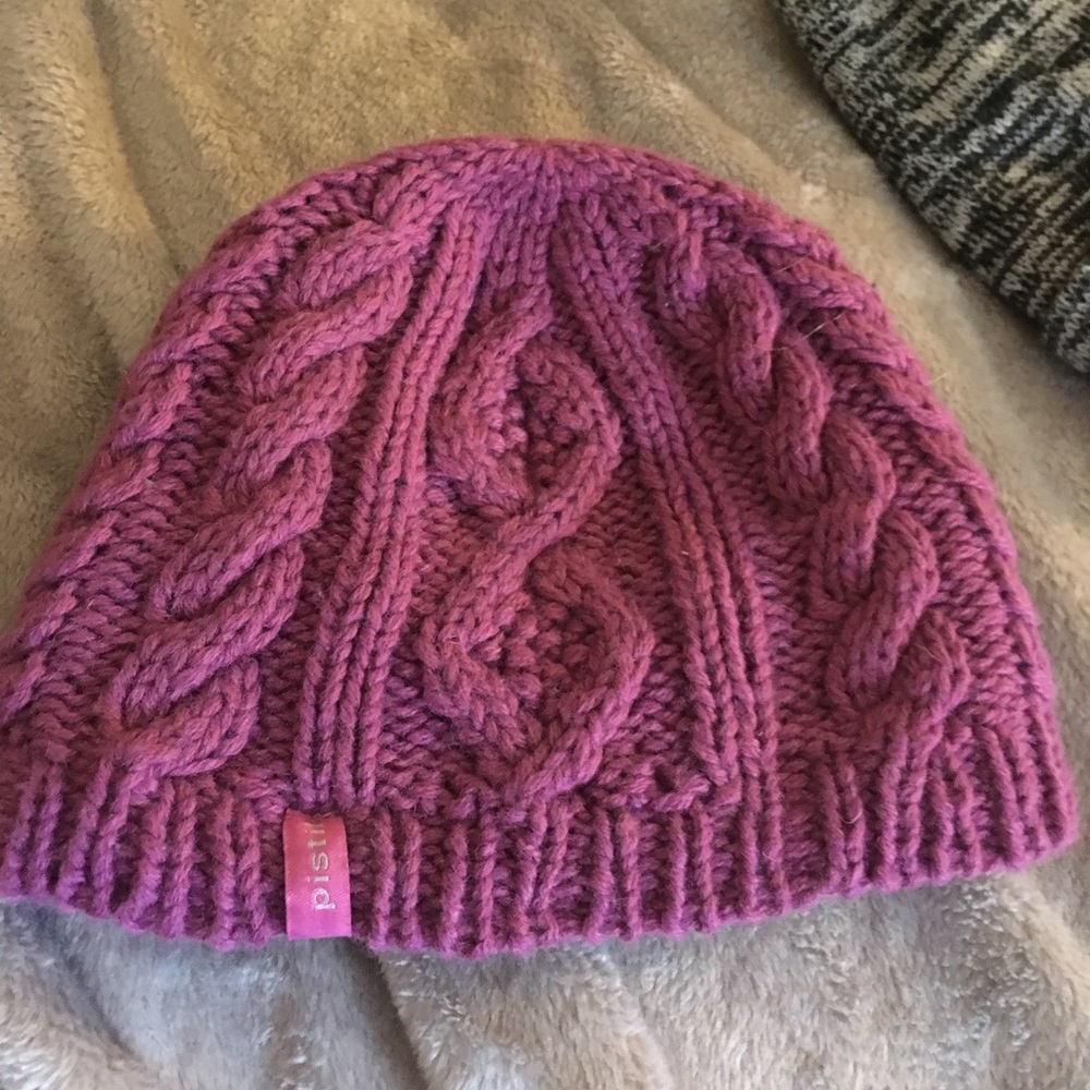 Pink snow hat