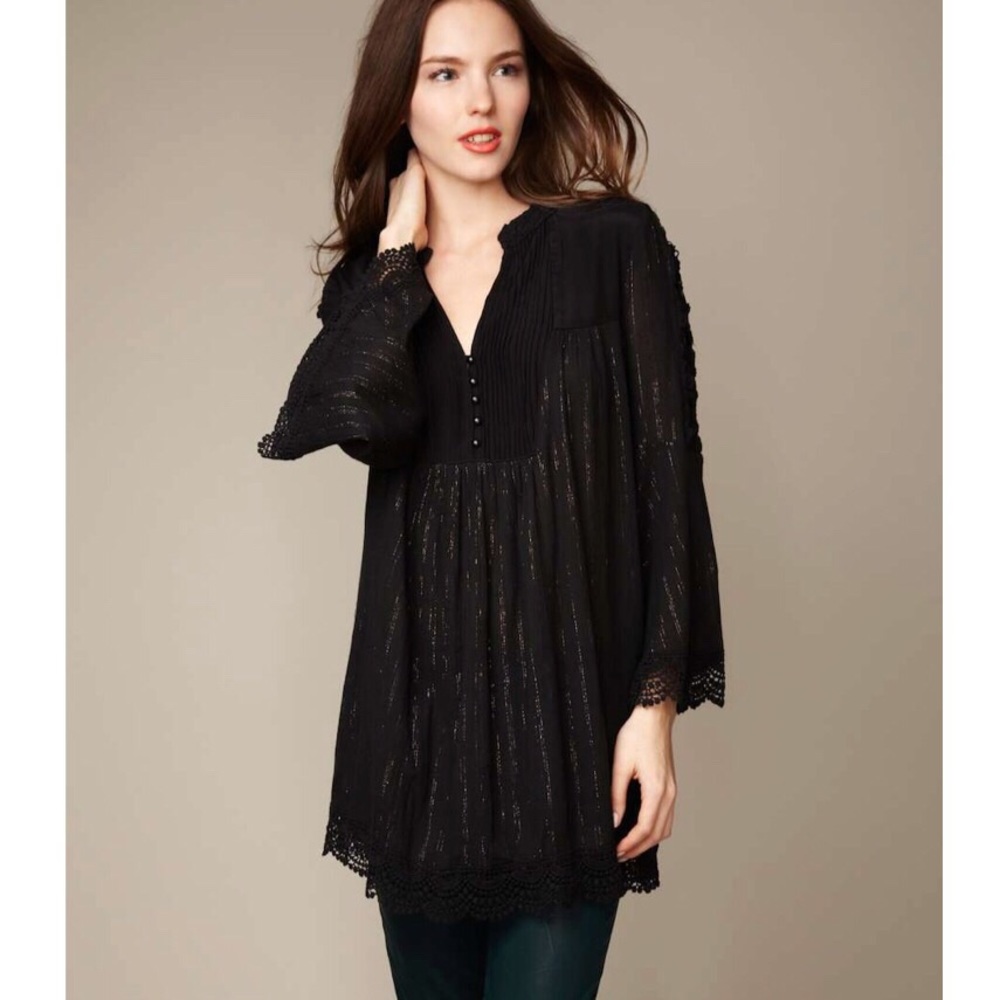 Free People Boho Revolution Top - Small - Black