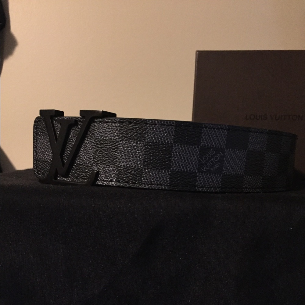Louis Vuitton Graphite Initial Men's Belt
