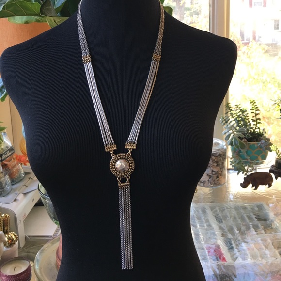 Lucky Brand European Nights Fringe Necklace - Picture 2 of 5