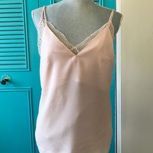 H&M pink lace slip top, 8 | FLASH SALE