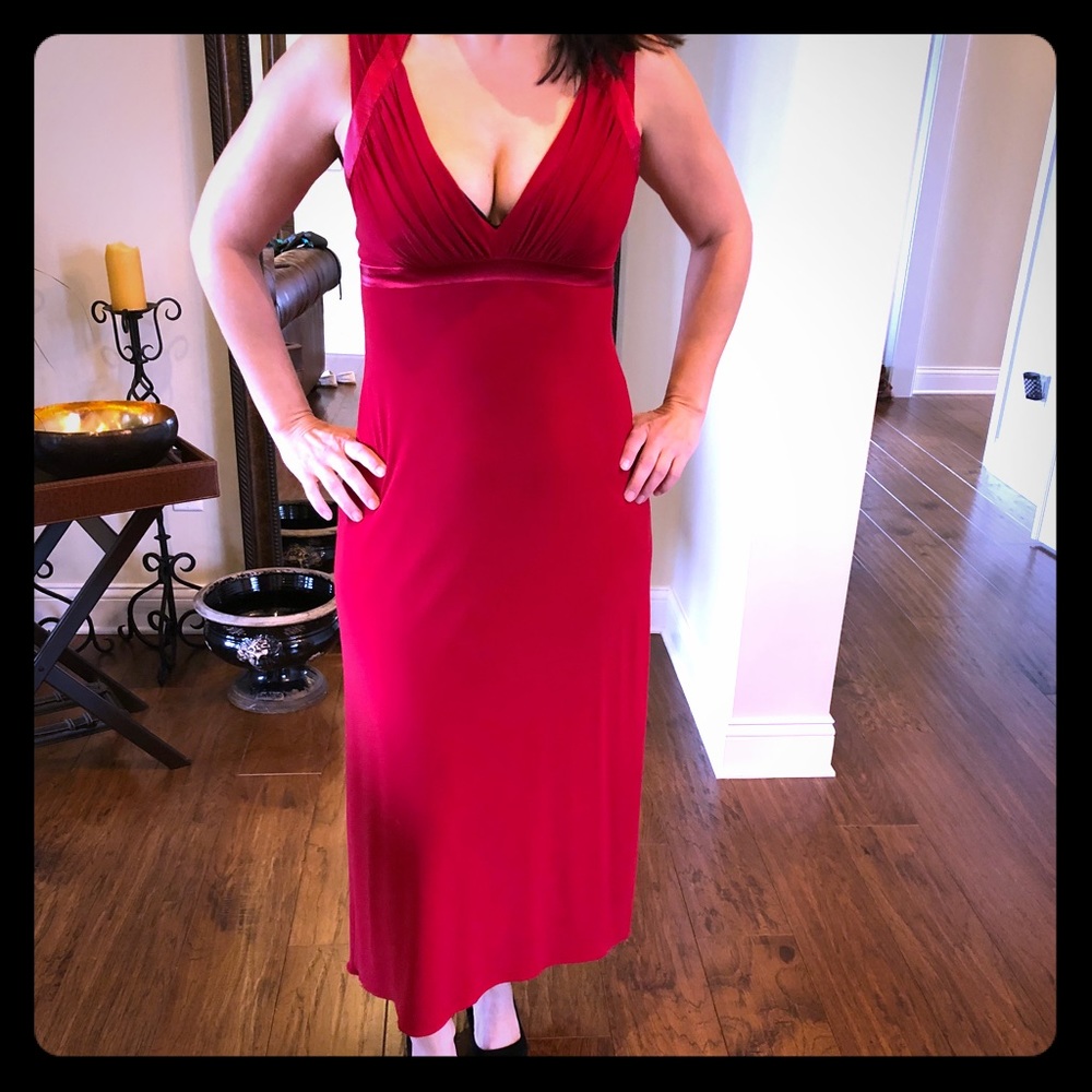 Laundry red cocktail dress 6