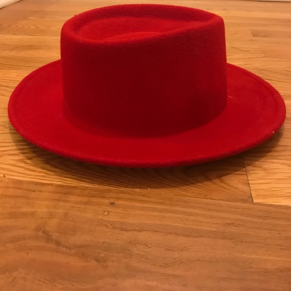 Red wool hat
