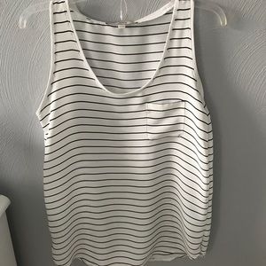 Women’s Ann Taylor Loft Black&White Striped Tank