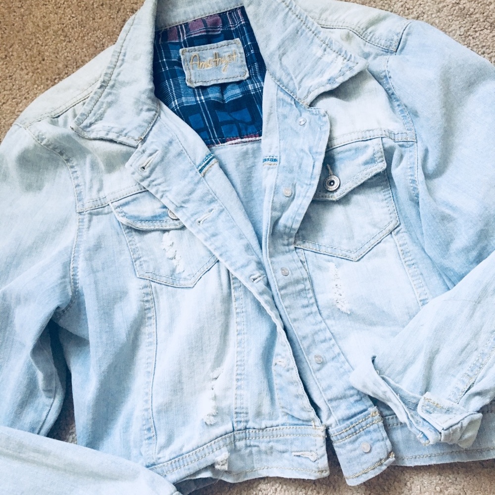 ❌SOLD!❌SOLD!❌Distressed Jean Jacket