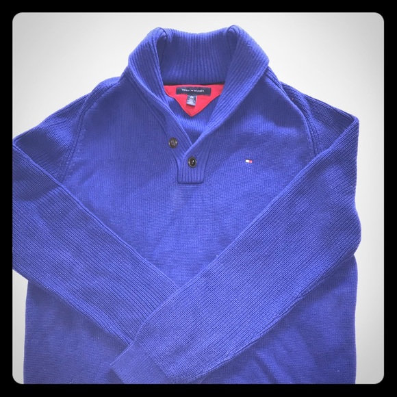 tommy hilfiger royal blue sweater