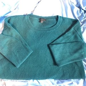 Talbots Blue Green Knit Sweater