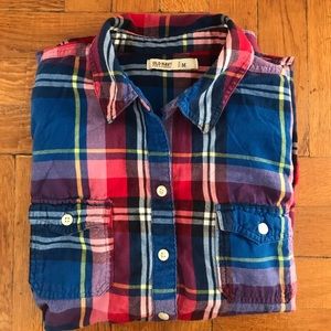 Plad Shirt red and blue