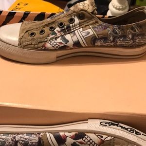 Ed Hardy converse style sneakers