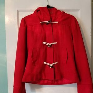 Delias Red Pea Coat