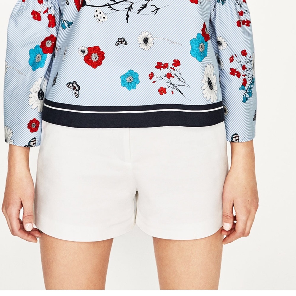 Zara Basic Collection White shorts