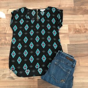 Patterned High/Low Top