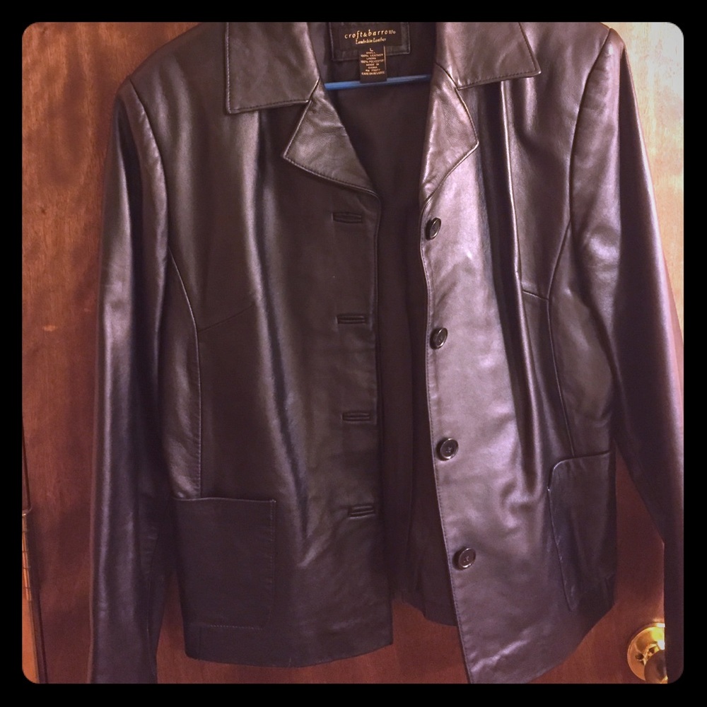 Large Lamb skin leather jacket